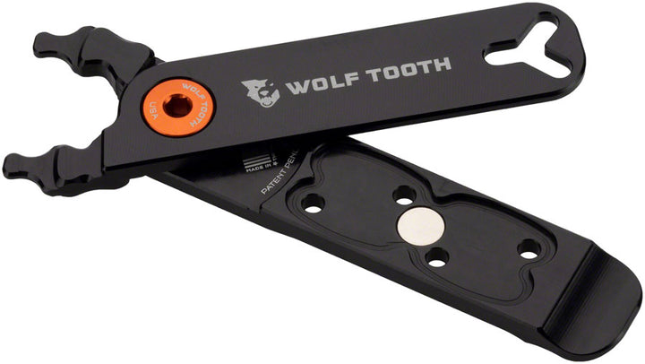 Alicates combinados Wolf Tooth Master Link con perno naranja