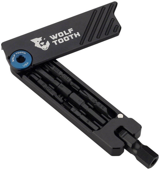 Llave hexagonal Wolf Tooth de 6 puntas - Multiherramienta azul