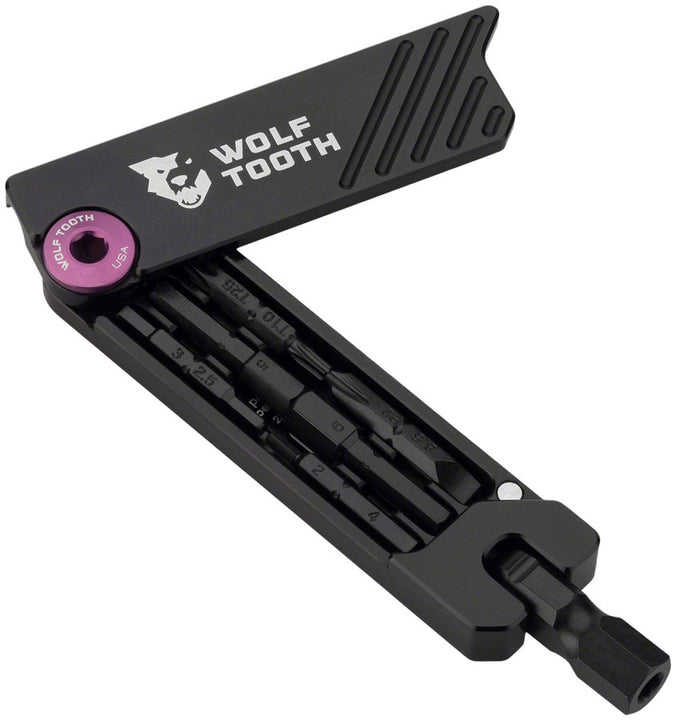 Llave hexagonal Wolf Tooth de 6 puntas - Multiherramienta morada