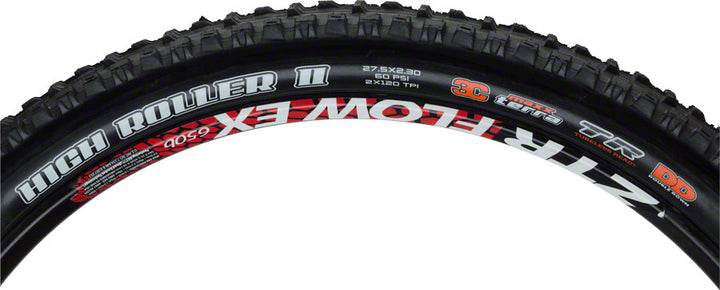 Neumático Maxxis High Roller II - 27,5 x 2,3 sin cámara plegable BLK 3C Maxx Terra DD