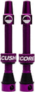 Juego de válvulas Presta sin cámara CushCore - 44 mm, color morado