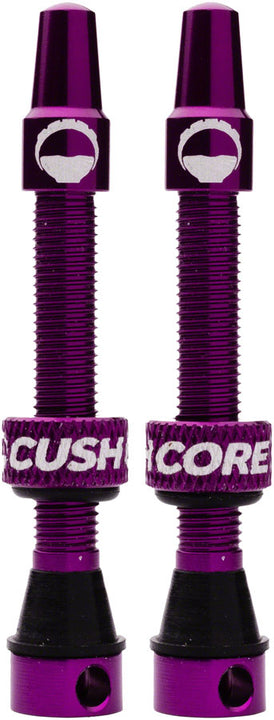 Juego de válvulas Presta sin cámara CushCore - 55 mm, color morado