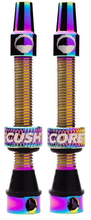 Juego de válvulas Presta sin cámara CushCore - 55 mm Oil Slick