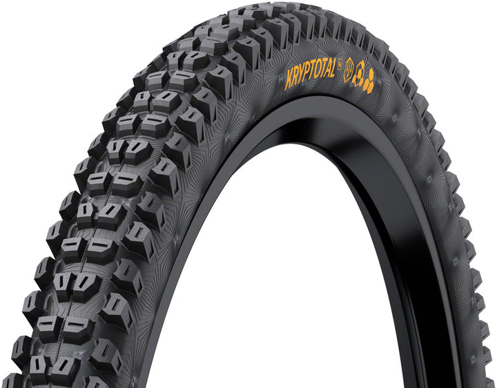 Continental Kryptotal Rear Tire - 27.5 x 2.40 Tubeless Folding BLK SuperSoft Downhill Casing E25