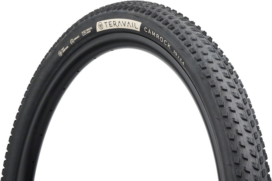 Neumático Teravail Camrock - 29 x 2,4 sin cámara, plegable, negro, compuesto rápido y duradero