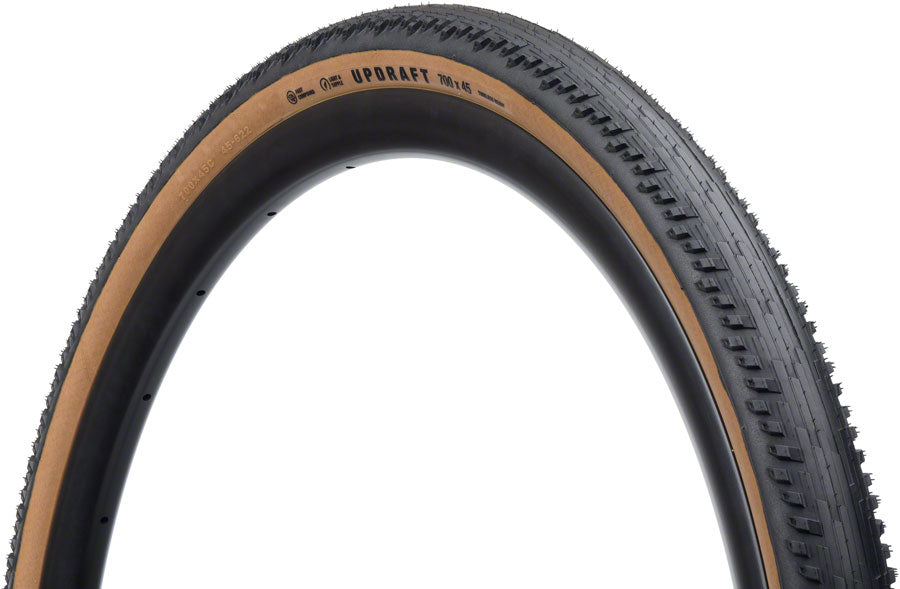 Micro Mini Updraft Teravail Updraft Tire - 700 x 45 Tubeless Folding Tan Durable Fast Com