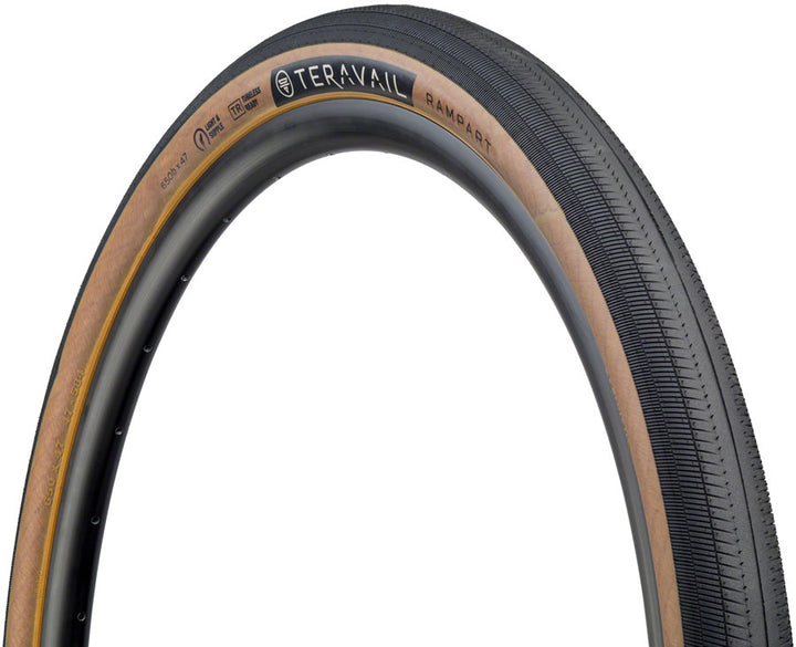 Neumático Teravail Rampart - 650b x 47 Tubeless Plegable Color tostado Ligero y flexible
