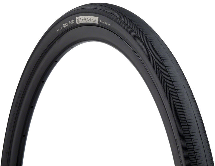 Neumático Teravail Rampart - 700 x 38 Tubeless Plegable BLK Compuesto Rápido y Duradero