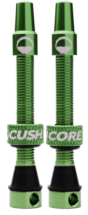 Juego de válvulas Presta sin cámara CushCore - 44 mm, color verde