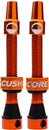 CushCore Tubeless Presta Valve Set - 55mm Orange