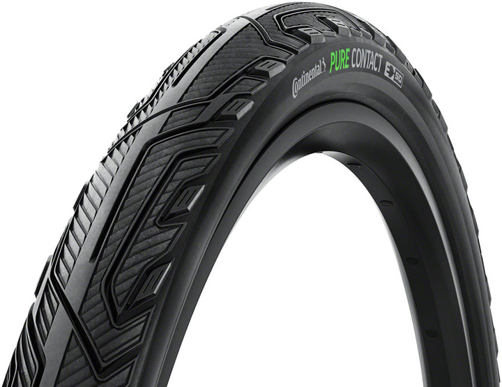 Neumático Continental Pure Contact - 700 x 55 Clincher plegable BLK/Graphite Reflex Vectran / PolyX Breaker E50