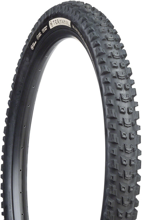 Neumático Teravail Warwick - 27,5 x 2,5 sin cámara plegable BLK compuesto de agarre duradero