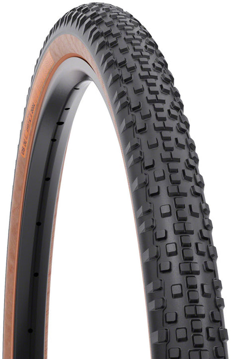 Neumático WTB Resolute - 700 x 42 TCS Tubeless plegable, negro/bronceado, ligero/de rodadura rápida, doble DNA SG2