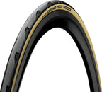Continental Grand Prix 5000 Tire - 700 x 25 Clincher Folding BLK/Cream BLKChili Vectran Breaker LazerGrip ACT