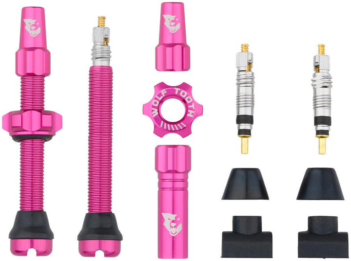 Kit de válvula sin cámara Wolf Tooth - 44 mm Rosa