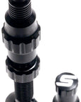 Vástagos de válvula Stans Tubeless Exo-Core - Par de válvulas de aleación regulares negras
