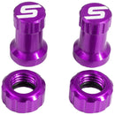 Kit de tapas de válvula para neumáticos sin cámara Stans (color morado)