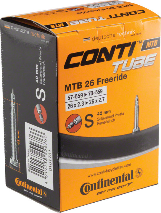 Cámara Continental Standard - 26 x 2,3 - 2,7 Válvula Presta de 42 mm
