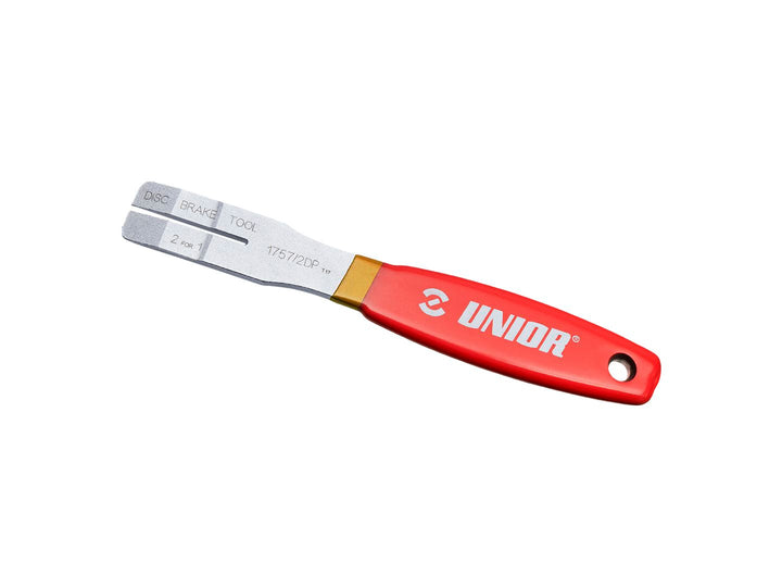 Herramienta Unior 2 por 1 Freno de disco Rojo/Naranja