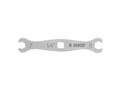 Llave para tuercas abocinadas Tool Unior de 7/8 mm, color plateado
