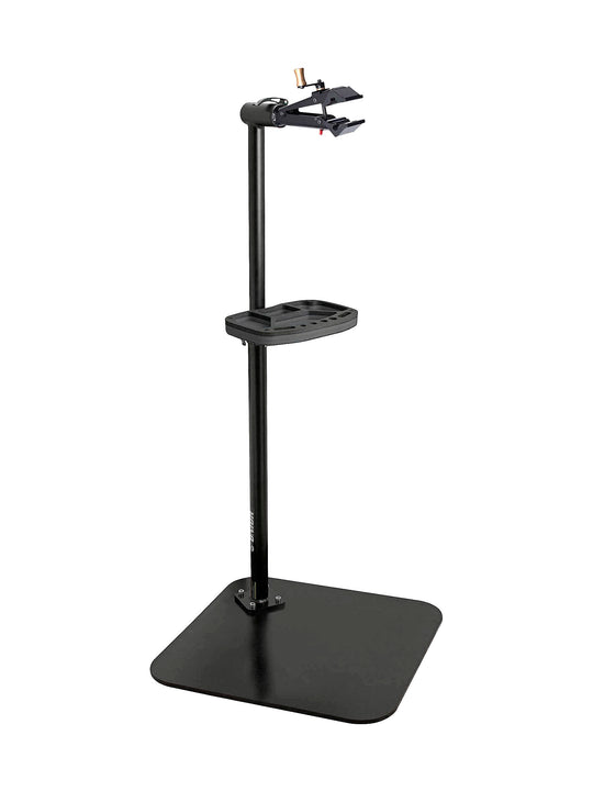 Soporte Unior Pro para reparación de bicicletas individuales con cierre rápido, color negro