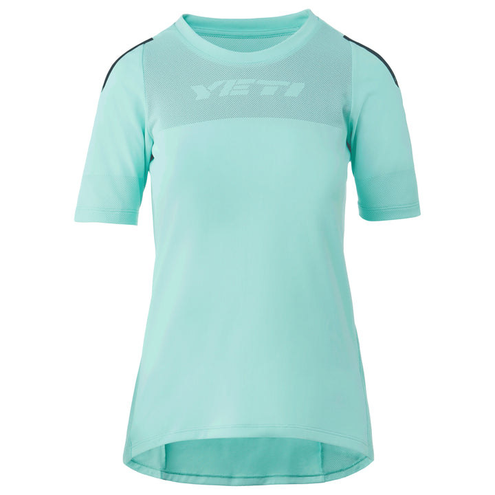 Maillot de manga corta Yeti Cycles Turq Air para mujer