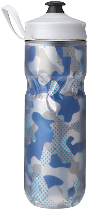 Botella de agua térmica Hydrapak Polar Sport Contender - 20 oz azul