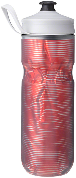 Botella de agua térmica Hydrapak Polar Sport Pulse - 20 oz, color rojo
