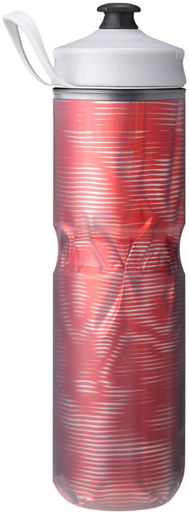 Botella de agua térmica Hydrapak Polar Sport Pulse - 24 oz, color rojo