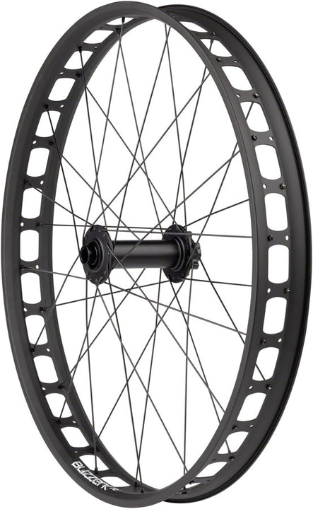 Ruedas de calidad con trinquetes de oso/rueda delantera Blizzerk de 26", 15 x 150 mm, 6 tornillos, color negro