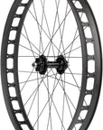 Rueda delantera Blizzerk de 26" con cierre rápido y 135 mm Pugsley de 6 tornillos y 32 agujeros, color negro