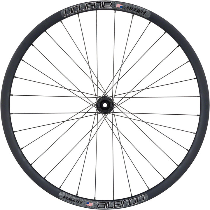 Ruedas de calidad con trinquetes de oso/rueda delantera Velocity Aileron - 700c 12 x 100 mm Center-Lock BLK