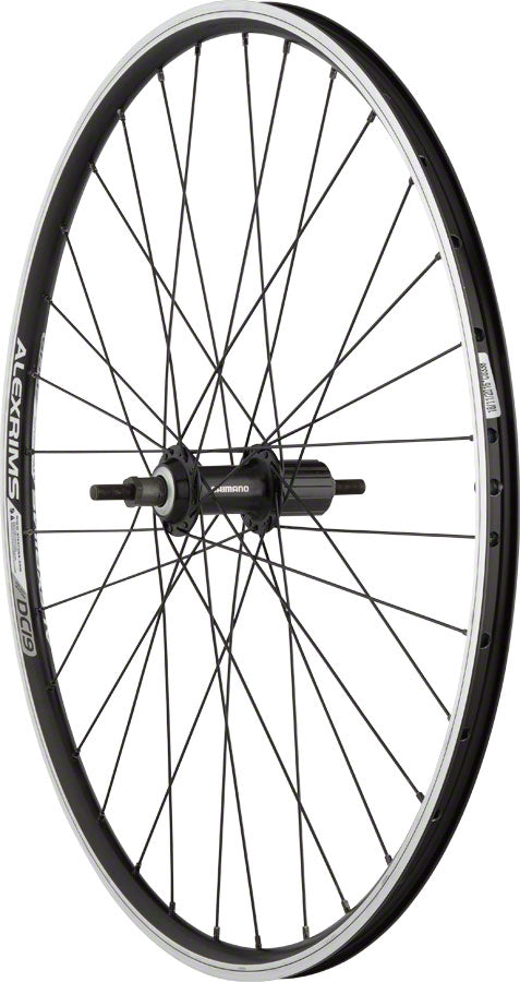 Quality Wheels Value Double Wall Series Rear Wheel - 26" 10 x 1 x 135mm Rim Brake HG 10 BLK Clincher 32H
