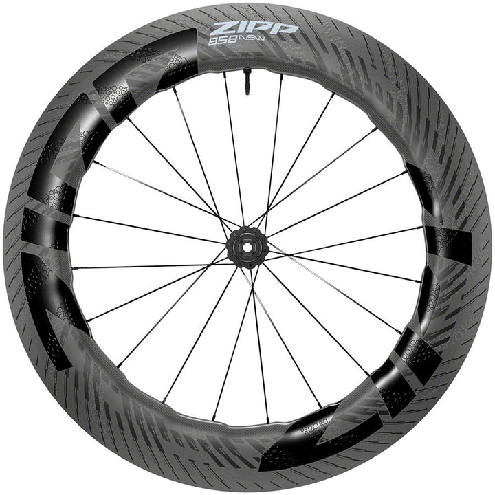 Rueda delantera Zipp 858 NSW - 700 12 x 100 mm Center-Lock Tubeless Carbon C1