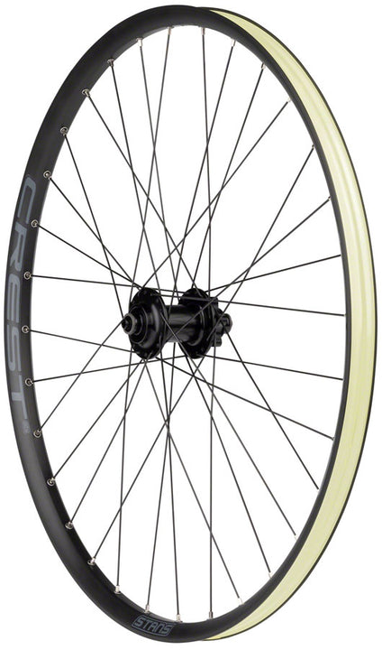 Rueda delantera Stans Crest S2 - 26" QR x 100 mm, 6 tornillos, negra