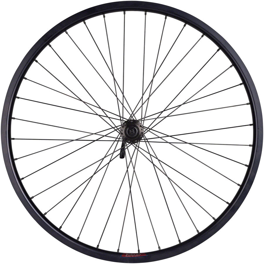 Quality Wheels Value HD Series Disc Front Wheel - 26&quot; QR x 100mm Center-Lock BLK