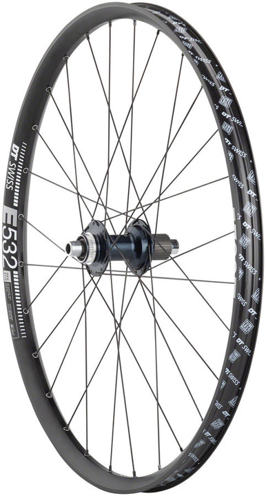 Ruedas de calidad Shimano SLX/DT E532, rueda trasera de 27,5", 12 x 148 mm, Center-Lock Micro Spline, color negro