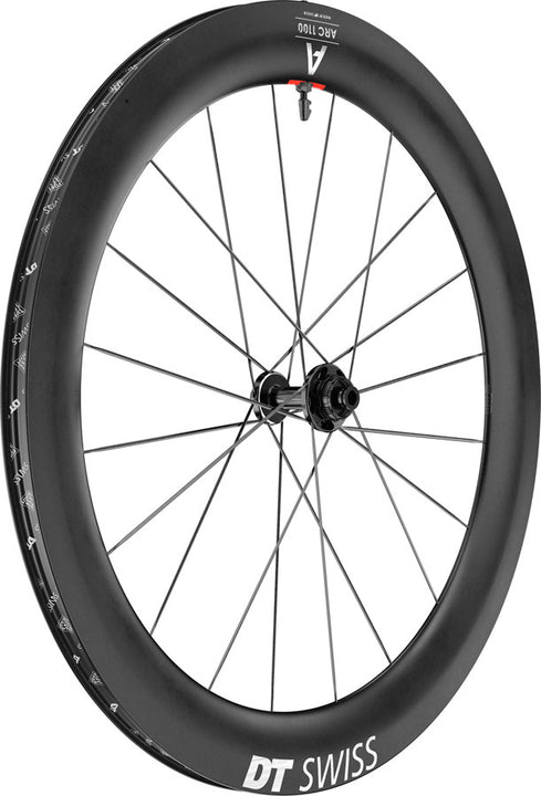 Rueda delantera DT Swiss ARC 1100 DiCut 65 - 700 12 x 100 mm, Center-Lock, negra