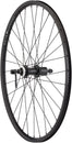 Quality Wheels Value Double Wall Series Rim+Disc Rear Wheel - 26" QR x135mm Center-Lock/Rim Brake HG10 BLK Clincher 32H