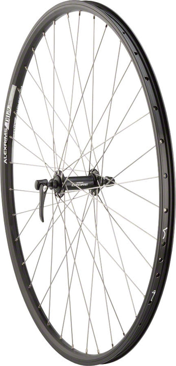Quality Wheels Deore/DH19 Front Wheel - 700 QR x 100mm Rim Brake BLK Clincher 36H