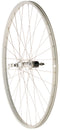 Quality Wheels Value Single Wall Series Rear Wheel - 700 QR x 130mm Rim Brake HG 10 Silver Clincher 36H