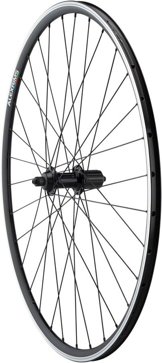 Quality Wheels Tiagra/DA22 Rear Wheel - 700 QR x 130mm Rim Brake HG 11 Road BLK Clincher 32H
