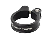 Abrazadera de tija de sillín Wolf Tooth de 34,9 mm, color negro, atornillable
