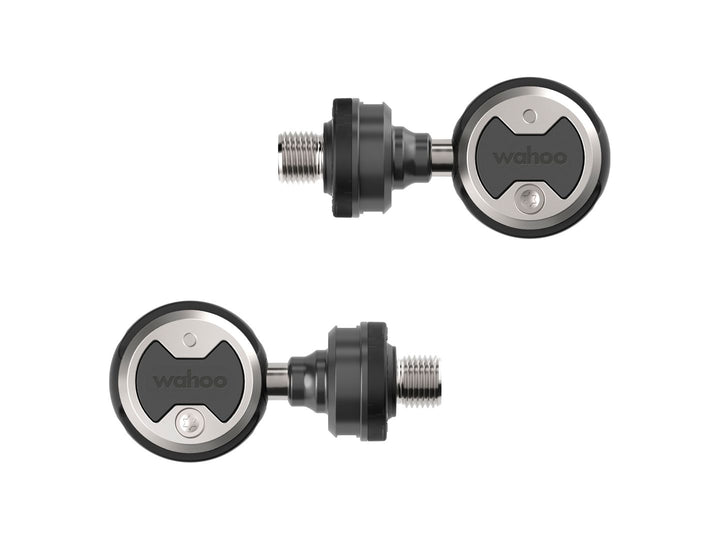 Pedales eléctricos Wahoo Fitness Power Zero de un solo lado - Pedales de compuesto automáticos de doble cara de 9/16" negros, par, Speedplay de un solo sensor