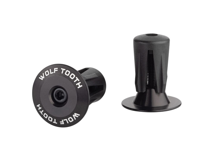 Tapones de manillar de aleación Wolf Tooth - Negros