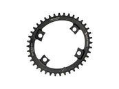 Plato elíptico Wolf Tooth Shimano 110 BCD asimétrico - 42 dientes, 110 BCD asimétrico, 4 tornillos, tope de caída para bielas Shimano (negro)
