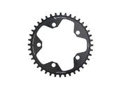 Plato Wolf Tooth para ciclocross de carretera (110 BCD, 40 dientes, 110 BCD, 5 tornillos, tope abatible, 10/11/12 velocidades, compatible con Eagle Flattop), color negro