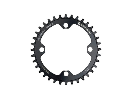 WOLF TOOTH DROP-STOP A CHAINRING - 32T, SYM 96 BCD, 4-BOLT, BLACK, SYM9632 WOLF TOOTH DROP-STOP A CHAINRING - 32T, SYM 96 BCD, 4-BOLT, BLACK, SYM9632