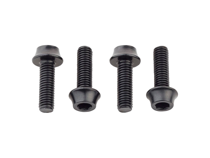 Pernos para portabidón Wolf Tooth - Juego de 4, aluminio negro
