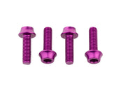 Juego de 4 pernos para portabidones Wolf Tooth de aluminio morado